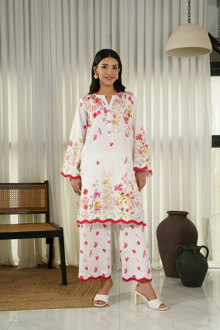 Dhaga Women Pret Printed 2 Piece poly cambric Fiora SS25DSP301 - Summer Collection