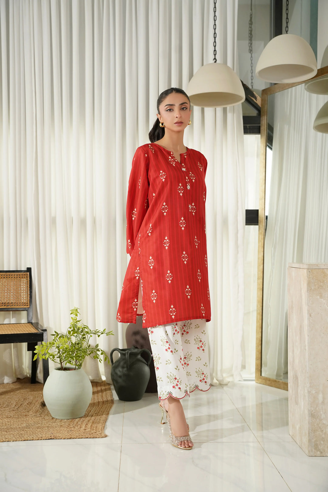 Dhaga Women Pret Printed 2 Piece poly cambric Sienna SS25DSP302 - Summer Collection