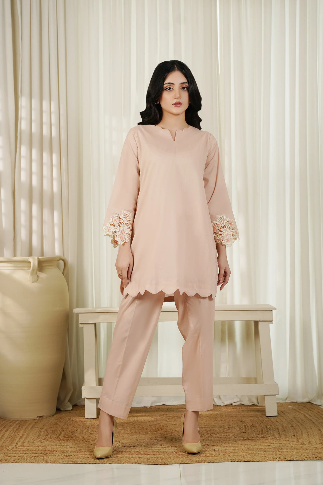 Dhaga Women Pret Embroidered 2 Piece cotton Elin SS25DSE118 - Summer Collection