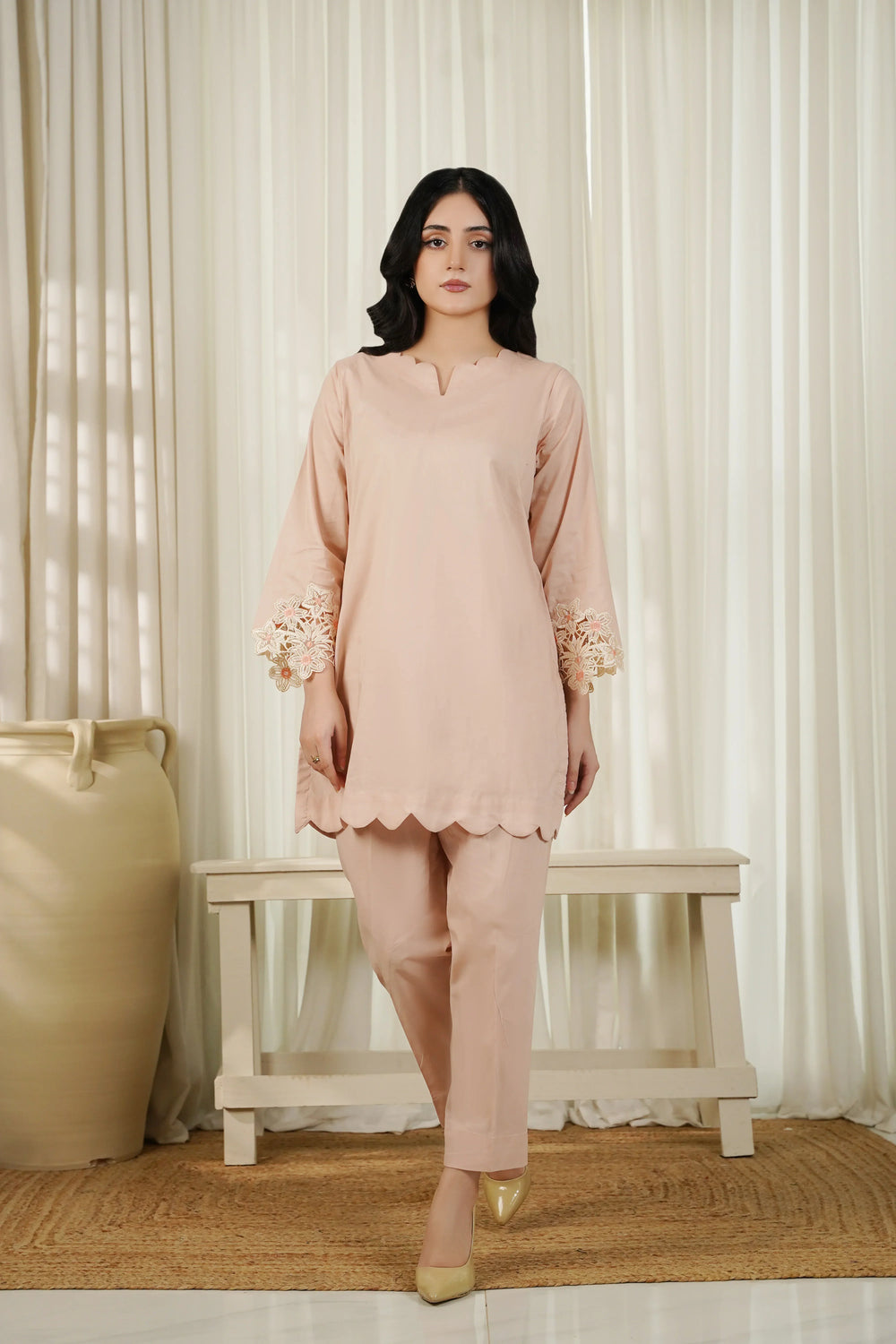 Dhaga Women Pret Embroidered 2 Piece cotton Elin SS25DSE118 - Summer Collection