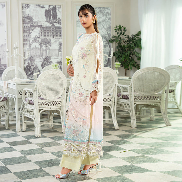 Zebtan Women Unstitched Embroidered Chiffon 3 Piece Suit ZM-01 Festive Collection