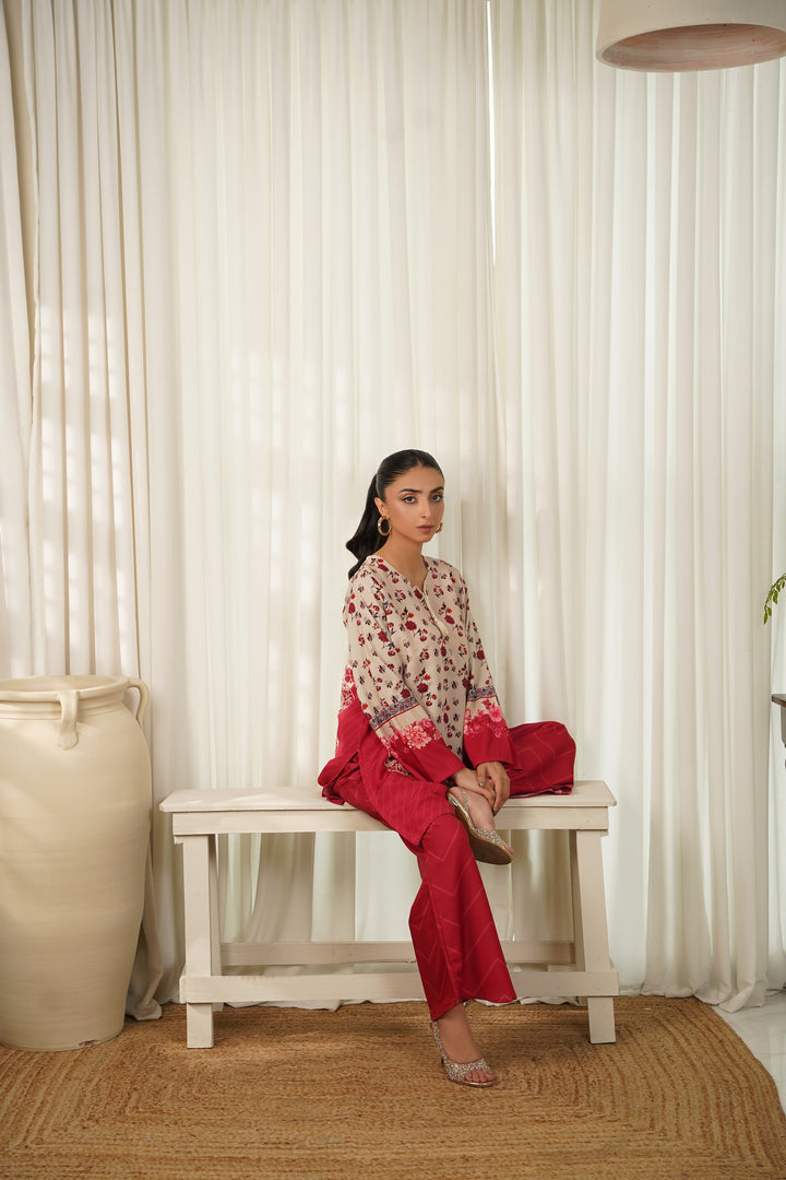 Dhaga Women Pret Printed 2 Piece Soft Crepe Amicia SS25DKP116 - Summer Collection