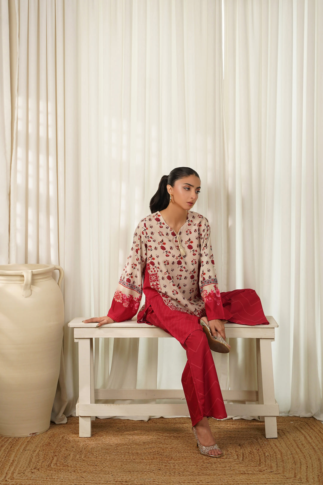 Dhaga Women Pret Printed 2 Piece Soft Crepe Amicia SS25DKP116 - Summer Collection