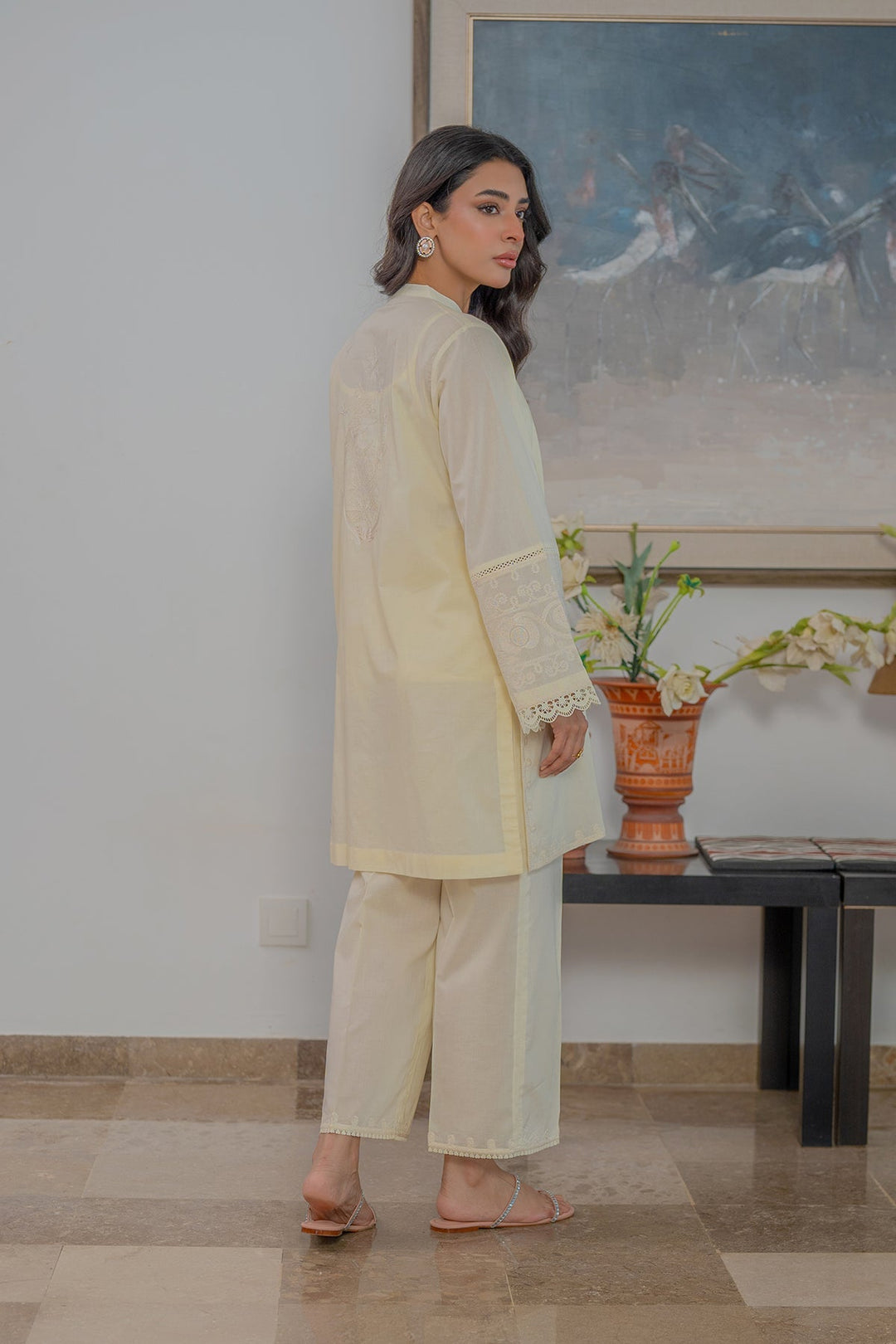 Sahar Women RTW Chikankari Embroidered Lawn 2 Piece Suit Pearl Poise - Festive Collection