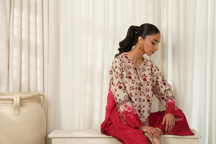 Dhaga Women Pret Printed 2 Piece Soft Crepe Amicia SS25DKP116 - Summer Collection