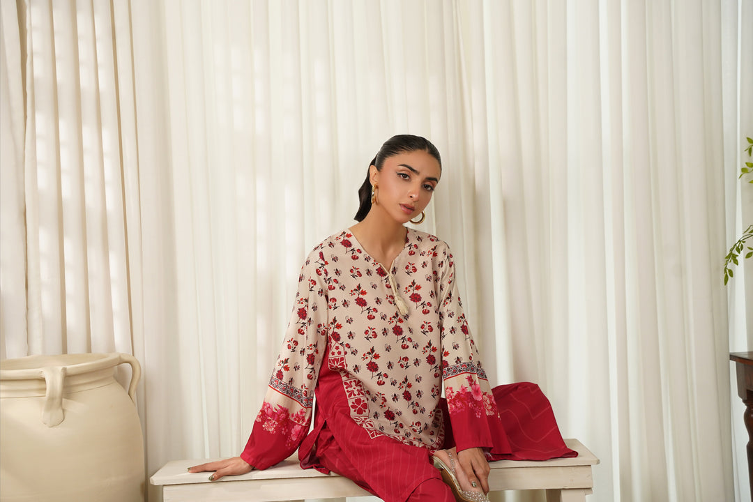 Dhaga Women Pret Printed 2 Piece Soft Crepe Amicia SS25DKP116 - Summer Collection