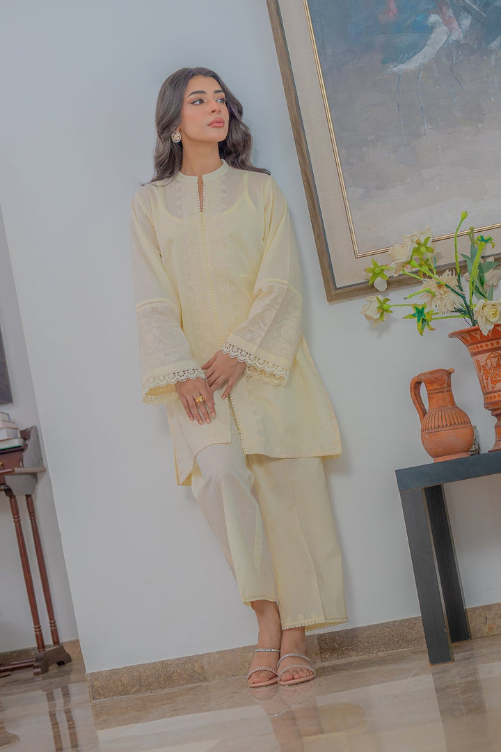 Sahar Women RTW Chikankari Embroidered Lawn 2 Piece Suit Pearl Poise - Festive Collection