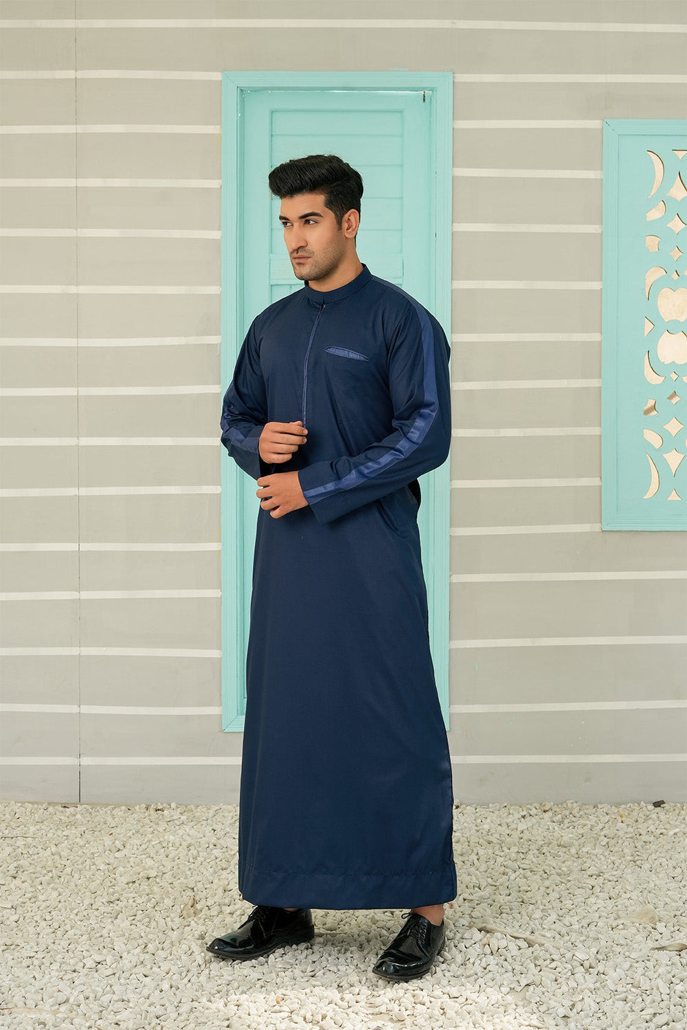 Royal Arabic Jubba by Edge Republic Mens RTW Solids Cotton Viscose 2 Piece Suit JB 017 Festive Collection