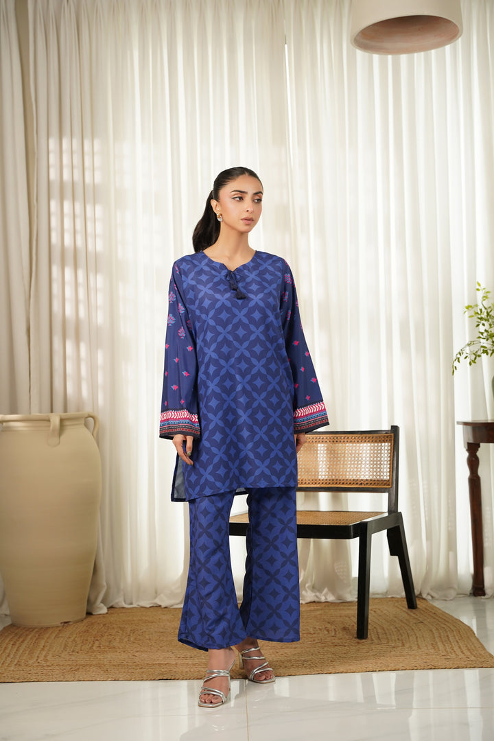 Dhaga Women Pret Printed 2 Piece Soft Crepe Lennie SS25DKP114 - Summer Collection