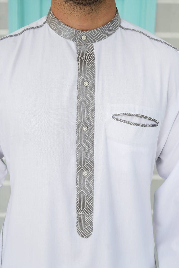 Royal Arabic Jubba by Edge Republic Mens RTW Solids Cotton Viscose 2 Piece Suit JB 016 Festive Collection