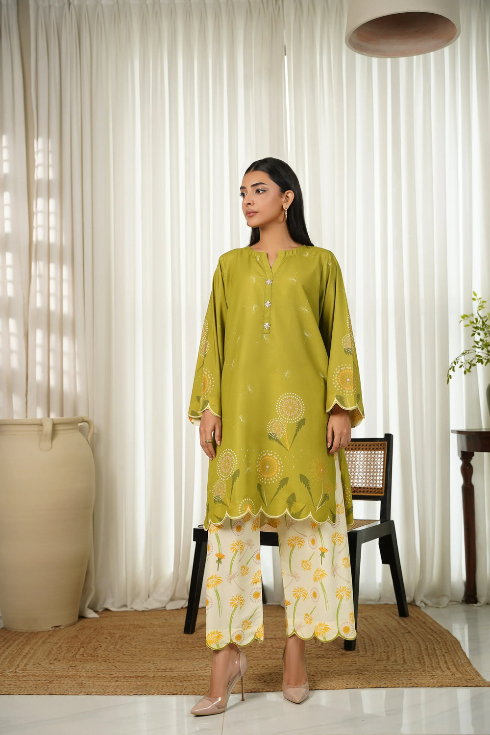 Dhaga Women Pret Printed 2 Piece poly cambric Juniper SS25DSP305 - Summer Collection