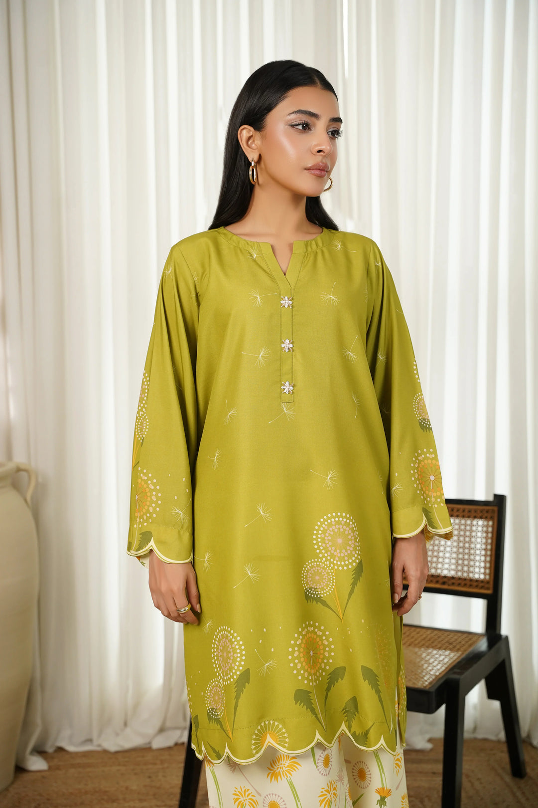 Dhaga Women Pret Printed 2 Piece poly cambric Juniper SS25DSP305 - Summer Collection
