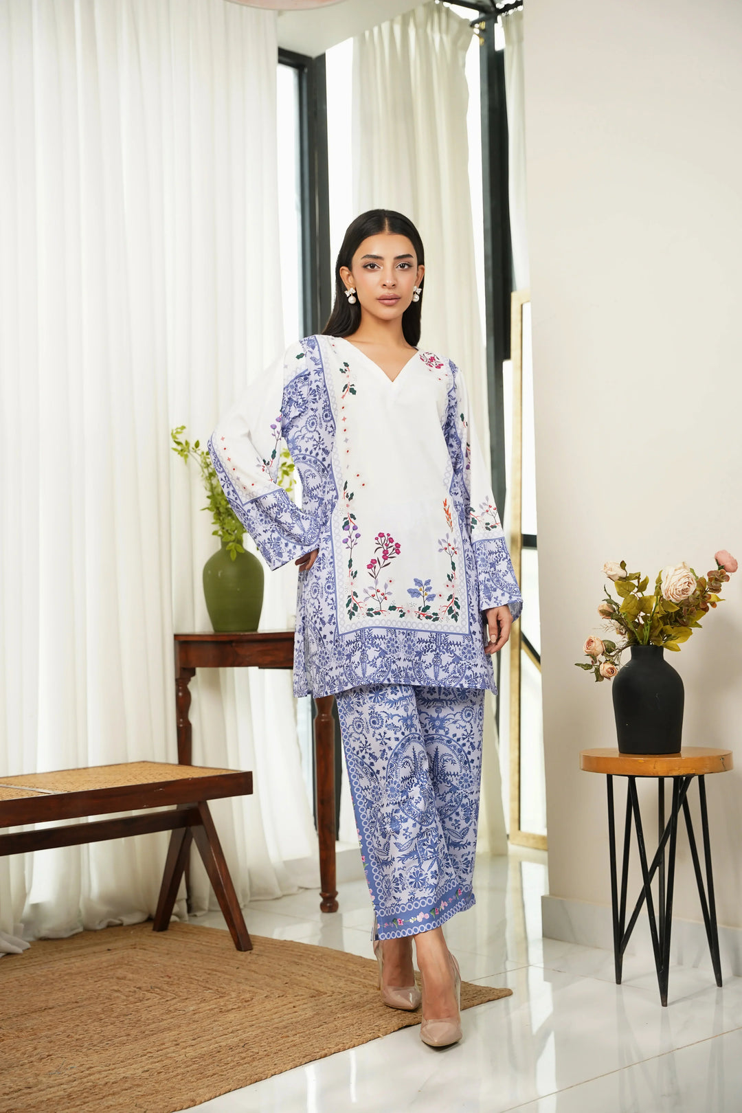 Dhaga Women Pret Printed 2 Piece Soft Crepe Enid SS25DSP313 - Summer Collection