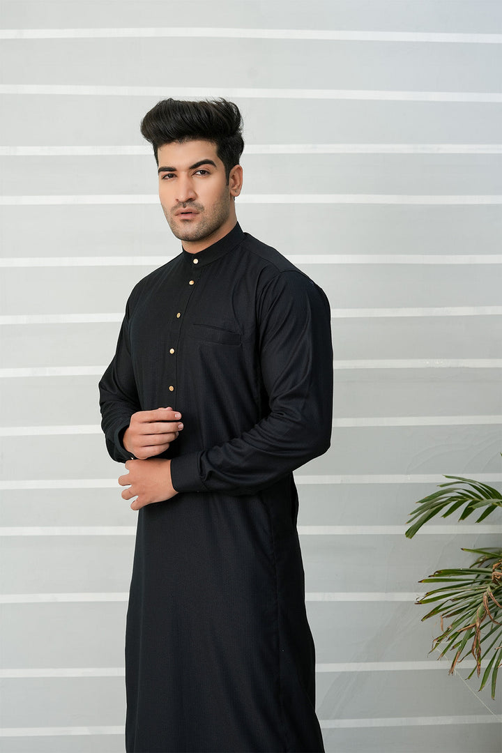 Royal Arabic Jubba by Edge Republic Mens RTW Solids Cotton Viscose 2 Piece Suit JB 011 Festive Collection