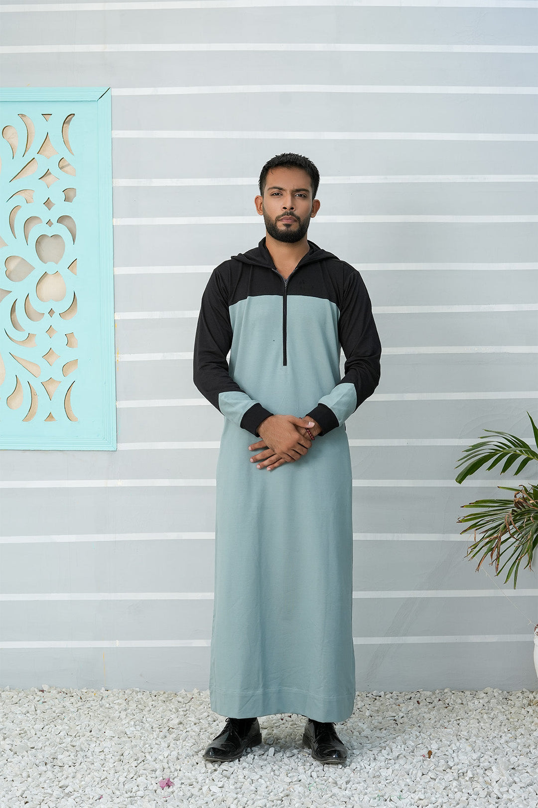 Royal Arabic Jubba by Edge Republic Mens RTW Solids Cotton Viscose 2 Piece Suit JB 010 Festive Collection
