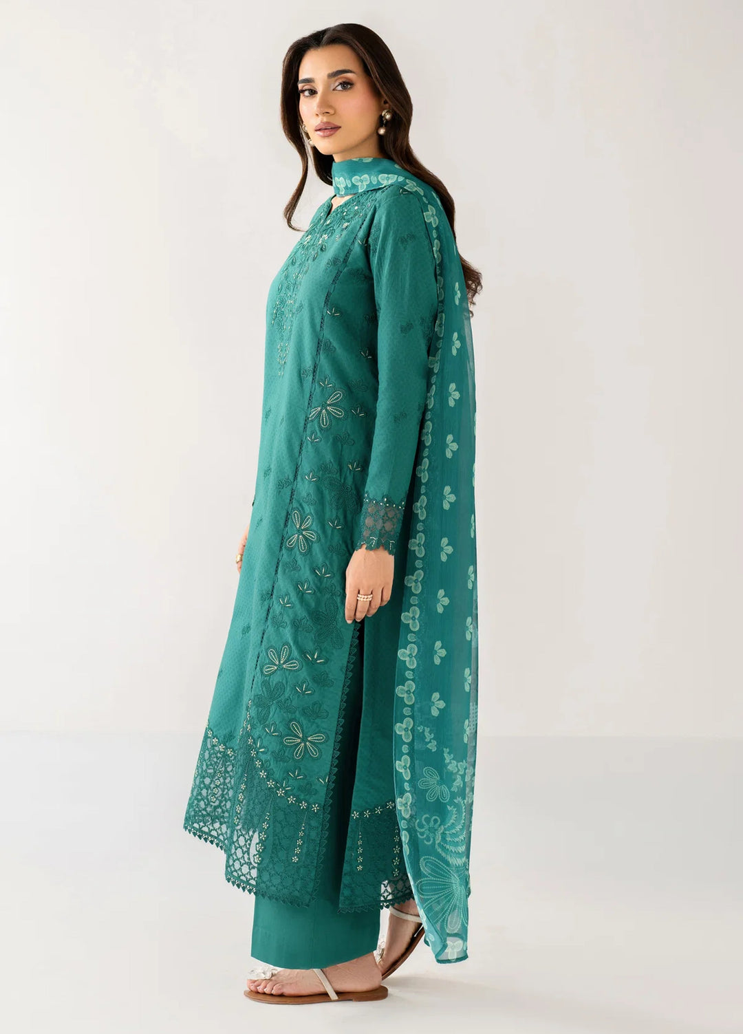 Le'essence by Xenia Formals Unstitched Embroidered Lawn 3 Piece Suit XE26UL D-11 Elvyn - Summer Collection
