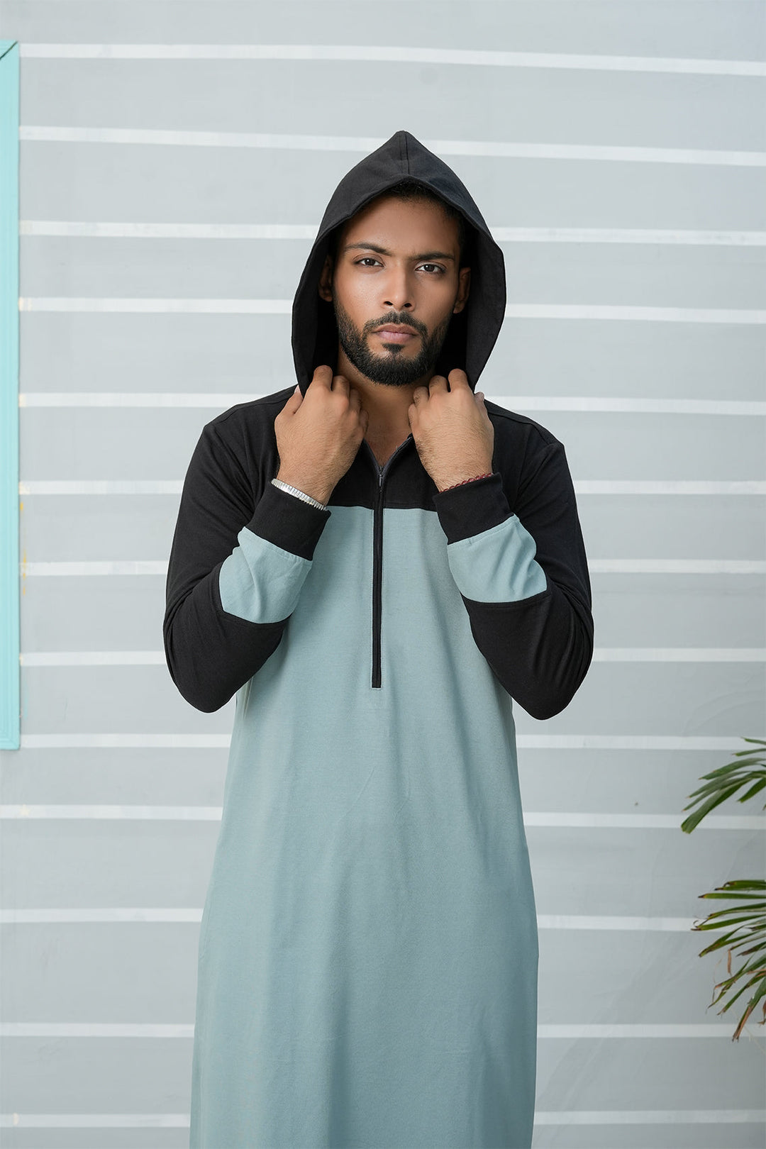 Royal Arabic Jubba by Edge Republic Mens RTW Solids Cotton Viscose 2 Piece Suit JB 010 Festive Collection