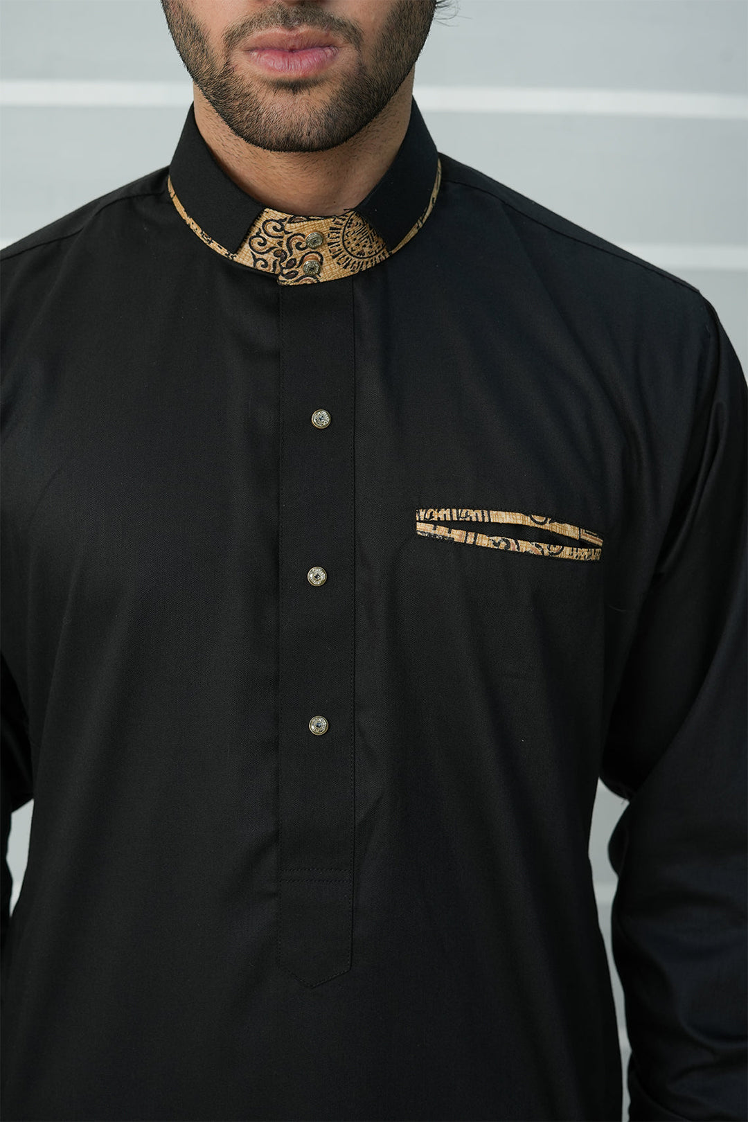 Royal Arabic Jubba by Edge Republic Mens RTW Solids Cotton Viscose 2 Piece Suit JB 009 Festive Collection