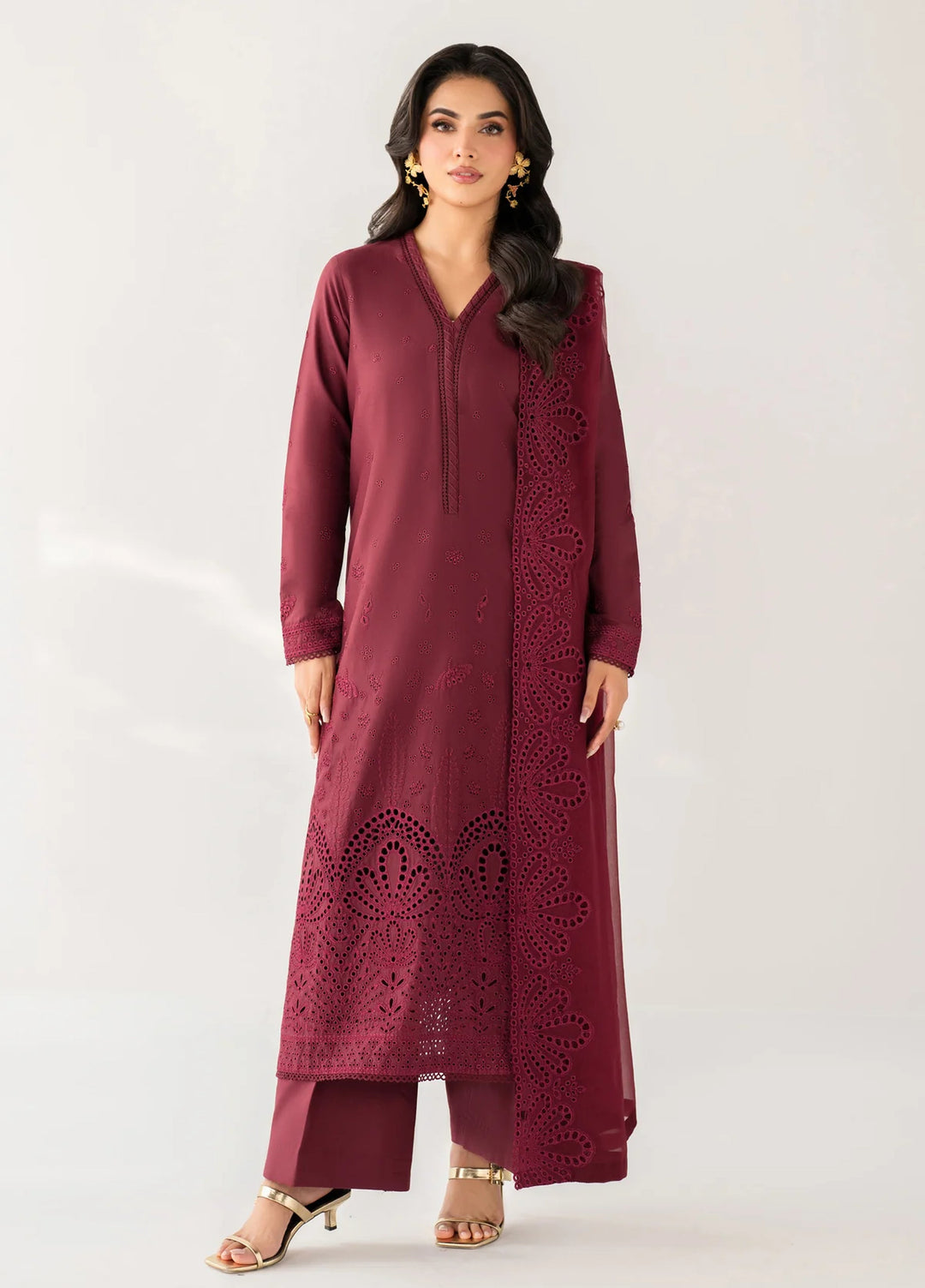 Le'essence by Xenia Formals Unstitched Embroidered Lawn 3 Piece Suit XE26UL D-09 Calais - Summer Collection