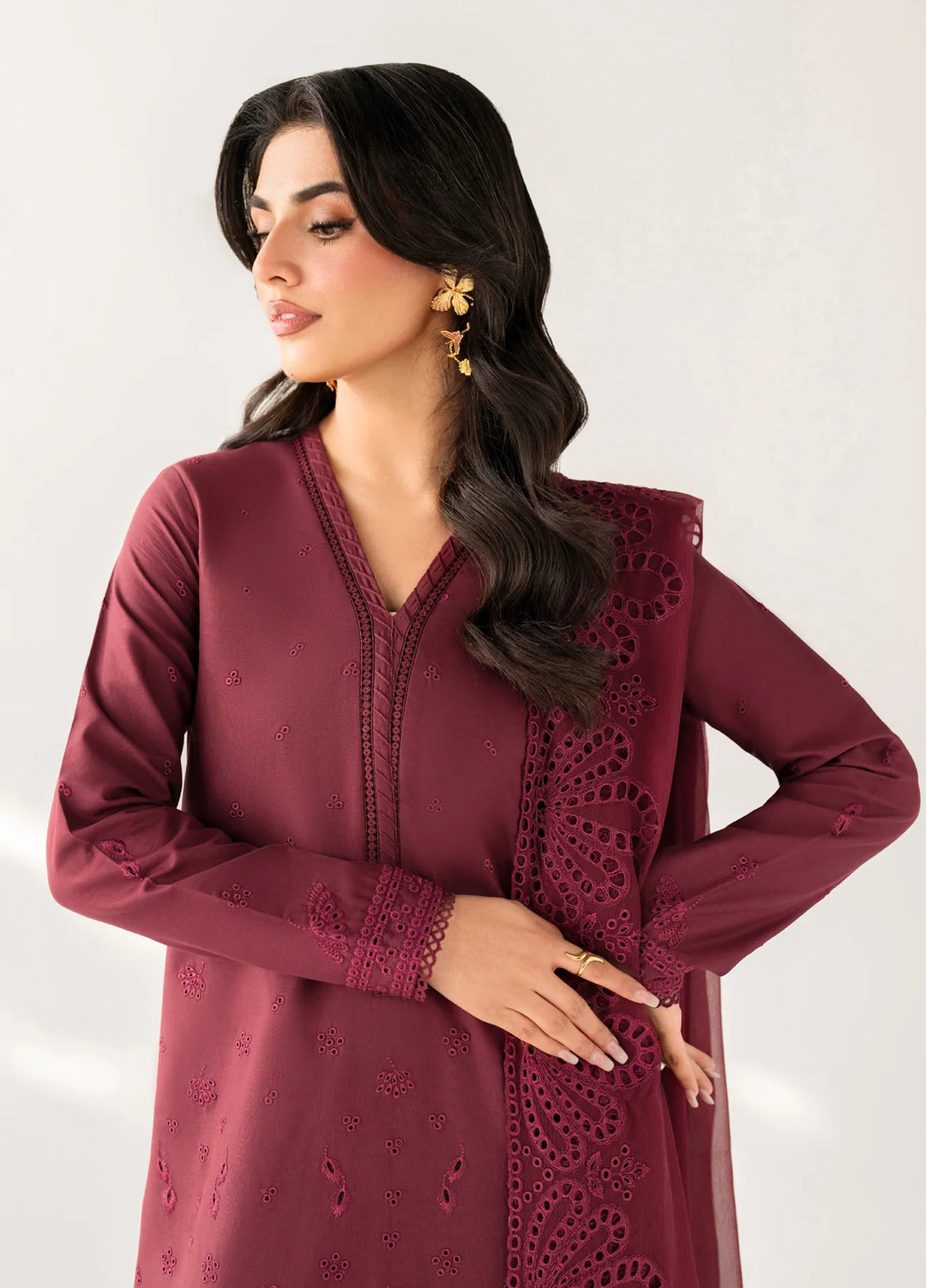 Le'essence by Xenia Formals Unstitched Embroidered Lawn 3 Piece Suit XE26UL D-09 Calais - Summer Collection