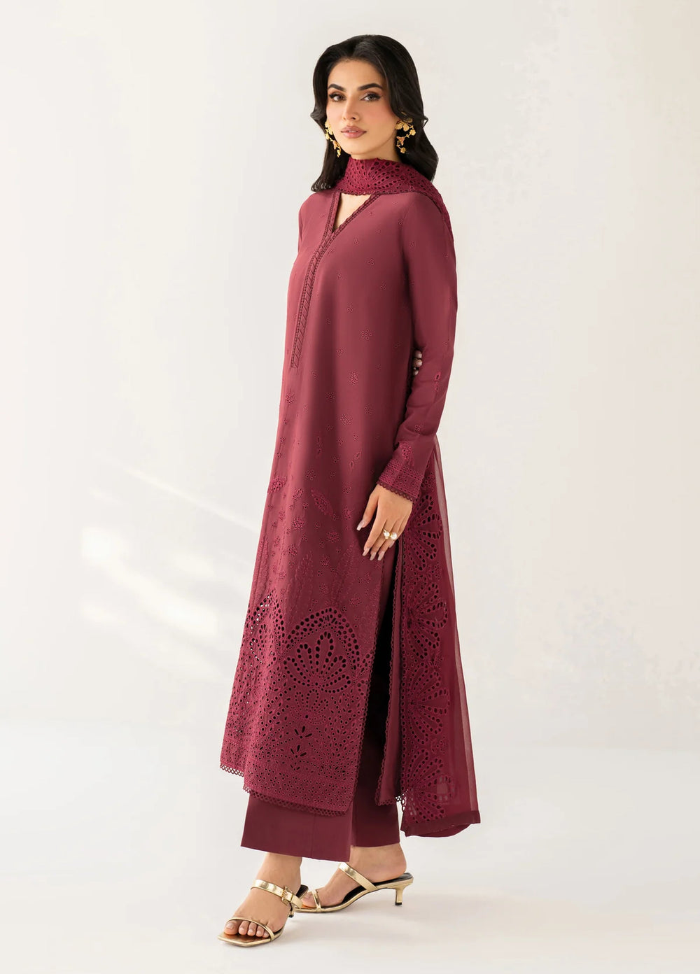 Le'essence by Xenia Formals Unstitched Embroidered Lawn 3 Piece Suit XE26UL D-09 Calais - Summer Collection