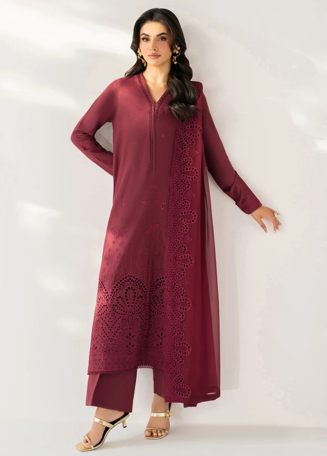 Le'essence by Xenia Formals Unstitched Embroidered Lawn 3 Piece Suit XE26UL D-09 Calais - Summer Collection
