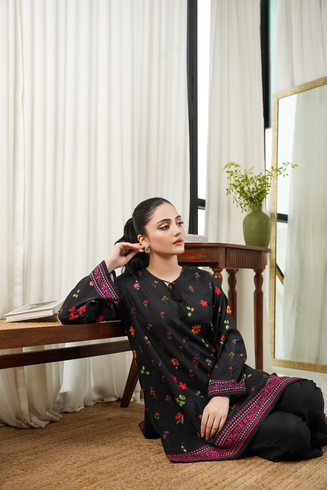 Dhaga Women Pret Printed 2 Piece Soft Crepe Becca SS25DKP134 - Summer Collection