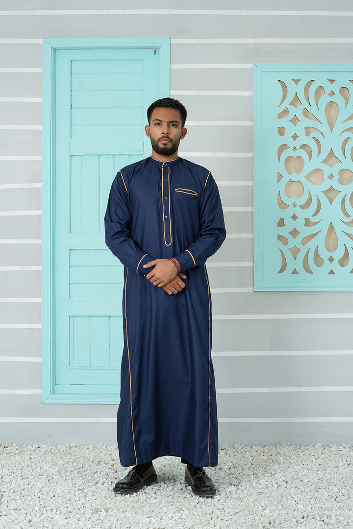 Royal Arabic Jubba by Edge Republic Mens RTW Solids Cotton Viscose 2 Piece Suit JB 008 Festive Collection