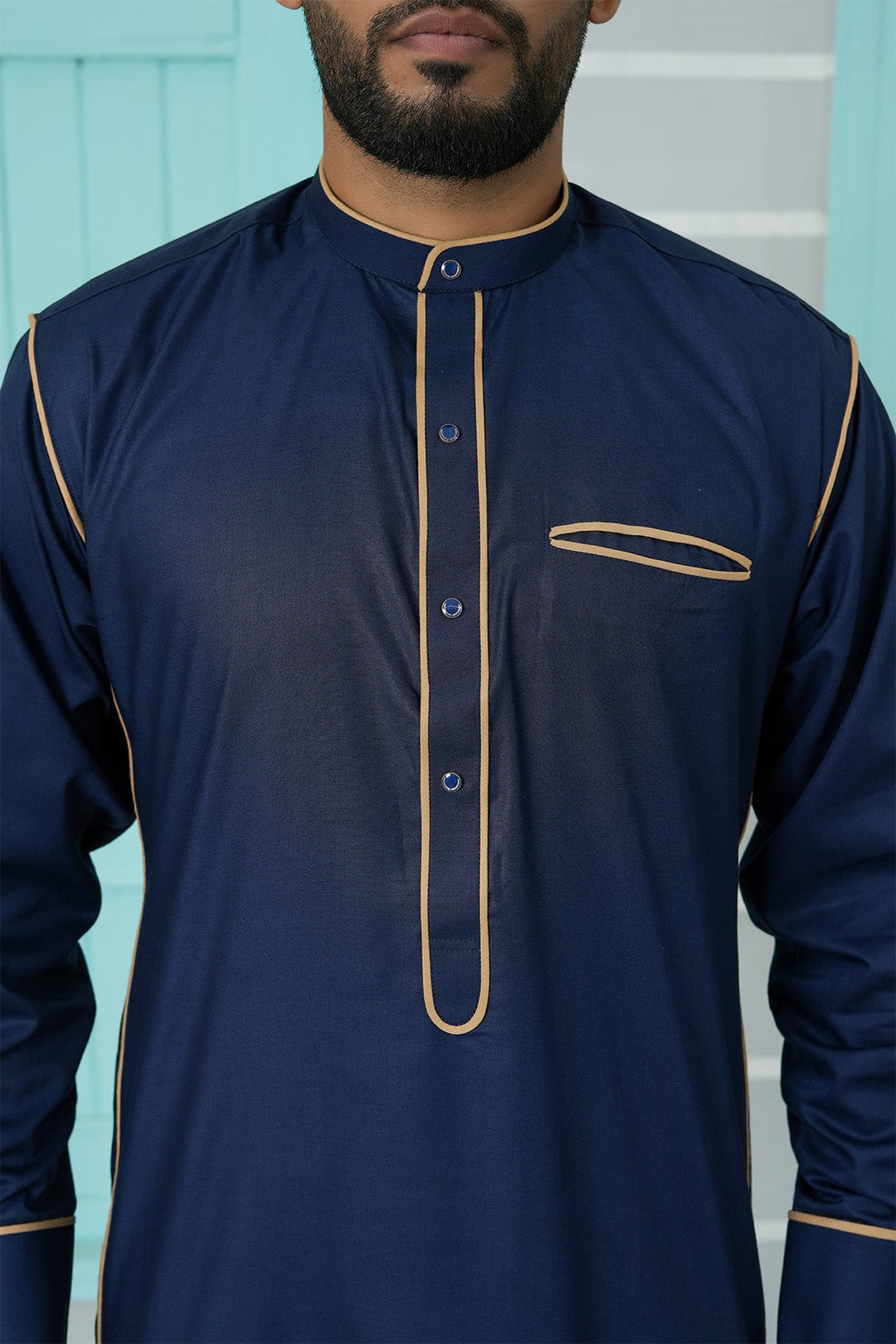 Royal Arabic Jubba by Edge Republic Mens RTW Solids Cotton Viscose 2 Piece Suit JB 008 Festive Collection