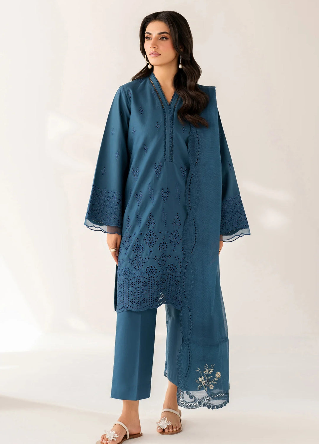 Le'essence by Xenia Formals Unstitched Embroidered Lawn 3 Piece Suit XE26UL D-06 Zayli - Summer Collection