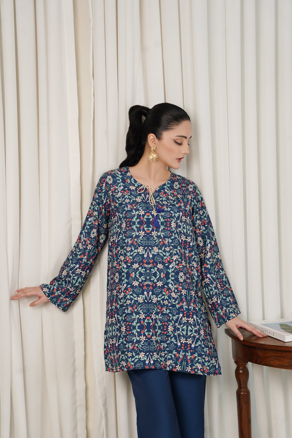 Dhaga Women Pret Printed 2 Piece Soft Crepe Azure SS25DKP104 - Summer Collection