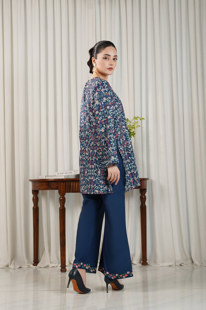 Dhaga Women Pret Printed 2 Piece Soft Crepe Azure SS25DKP104 - Summer Collection