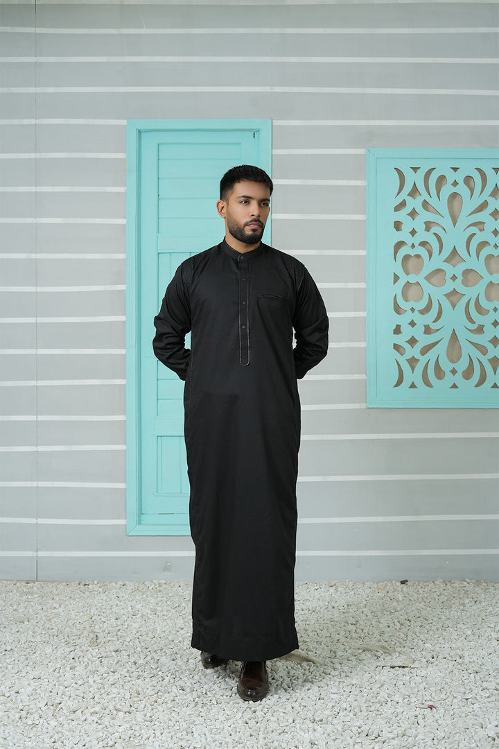 Royal Arabic Jubba by Edge Republic Mens RTW Solids Cotton Viscose 2 Piece Suit JB 007 Festive Collection