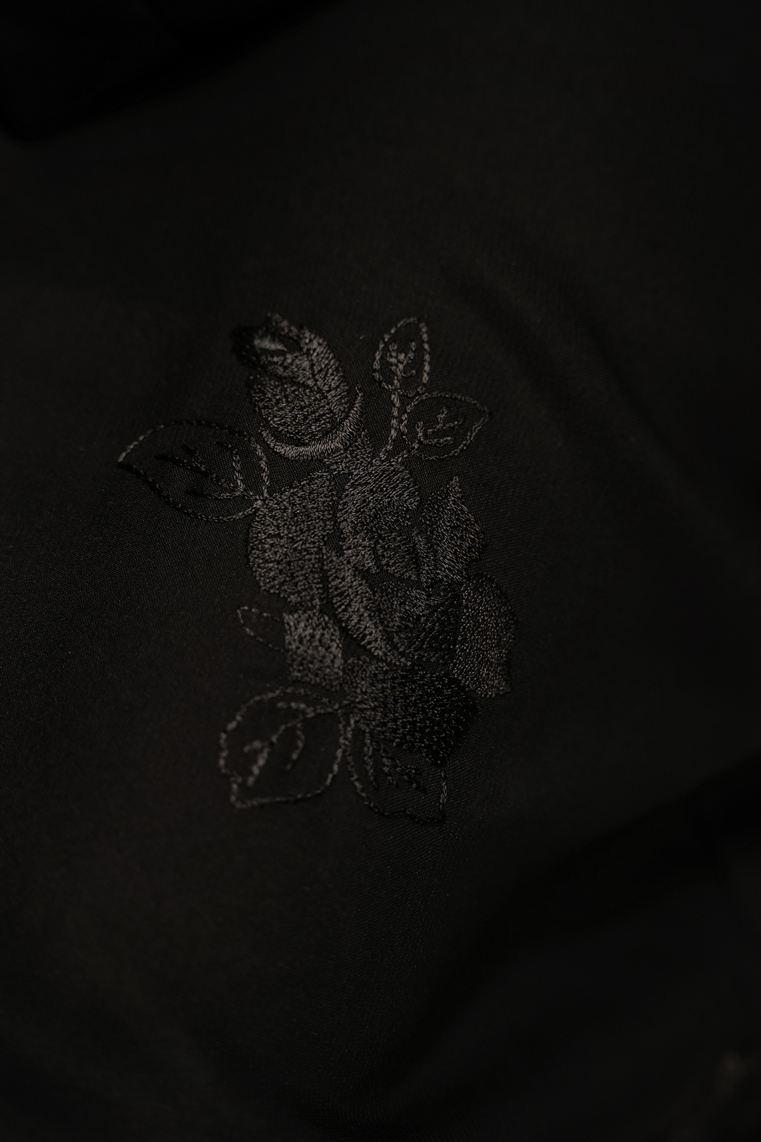 Divinely Crafted Women Basic Embroidered Black Abaya - Summer Collection