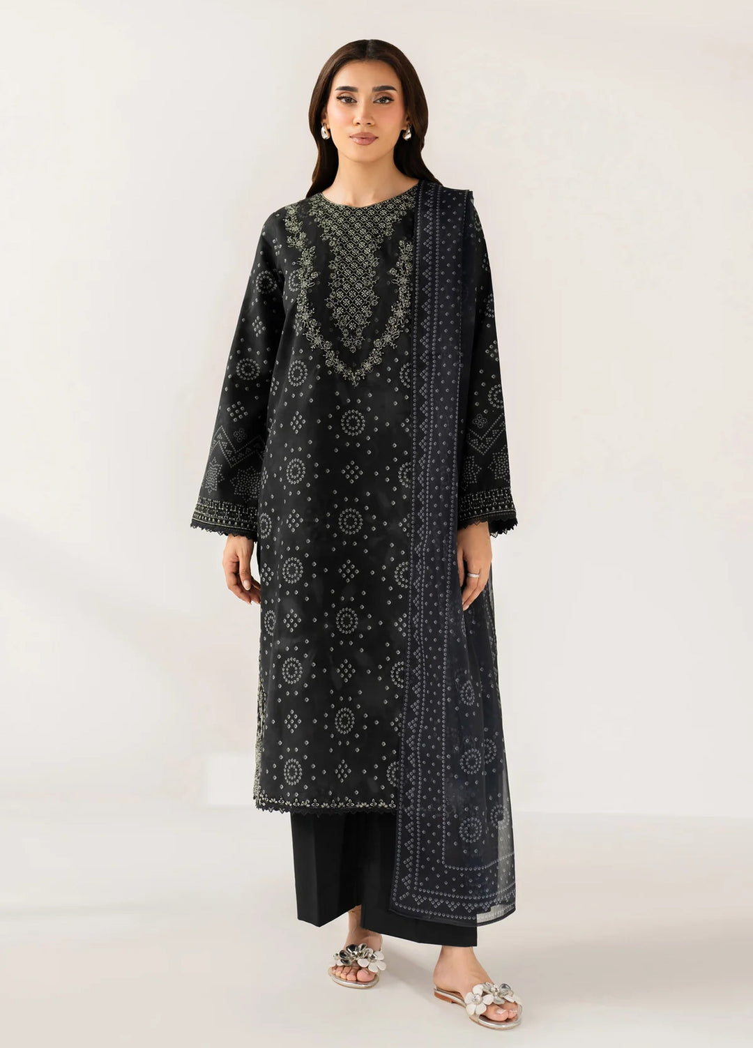 Le'essence by Xenia Formals Unstitched Embroidered Lawn 3 Piece Suit XE26UL D-01 Neara - Summer Collection