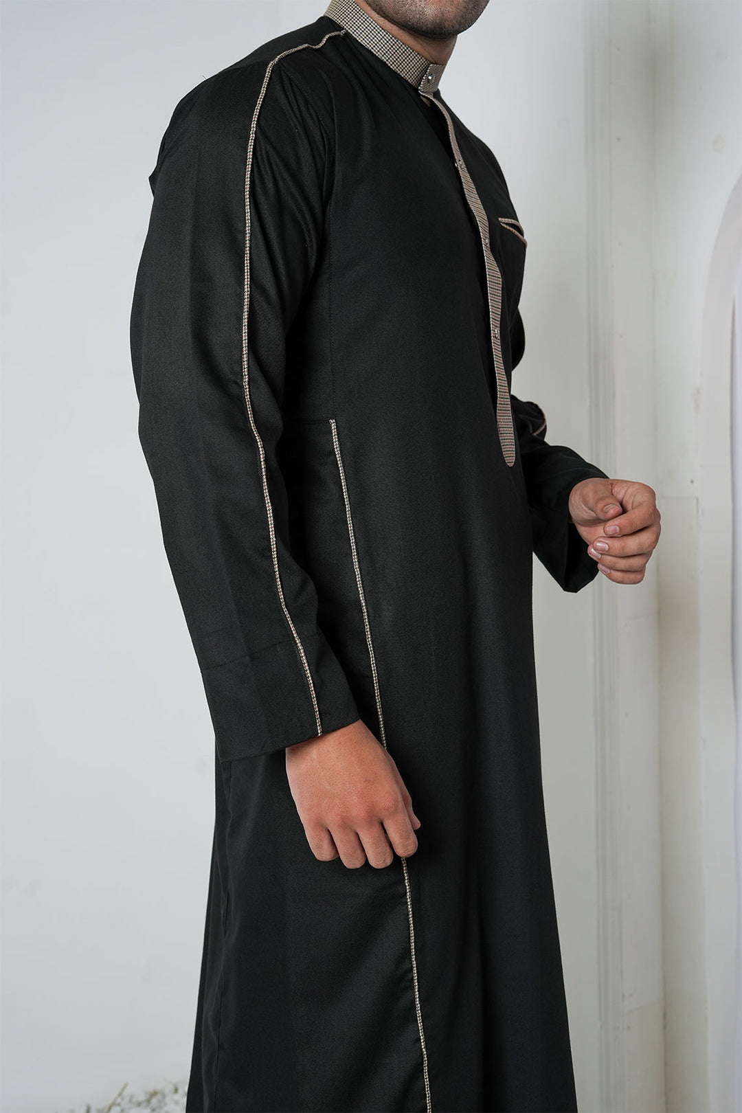 Royal Arabic Jubba by Edge Republic Mens RTW Solids Cotton Viscose 2 Piece Suit JB 004 Festive Collection