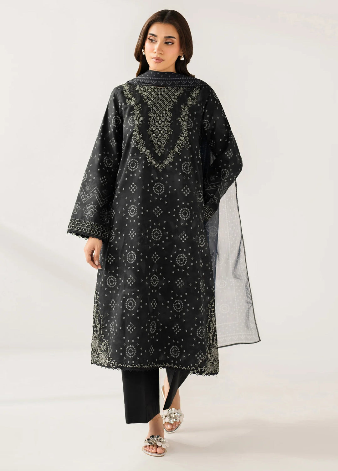 Le'essence by Xenia Formals Unstitched Embroidered Lawn 3 Piece Suit XE26UL D-01 Neara - Summer Collection