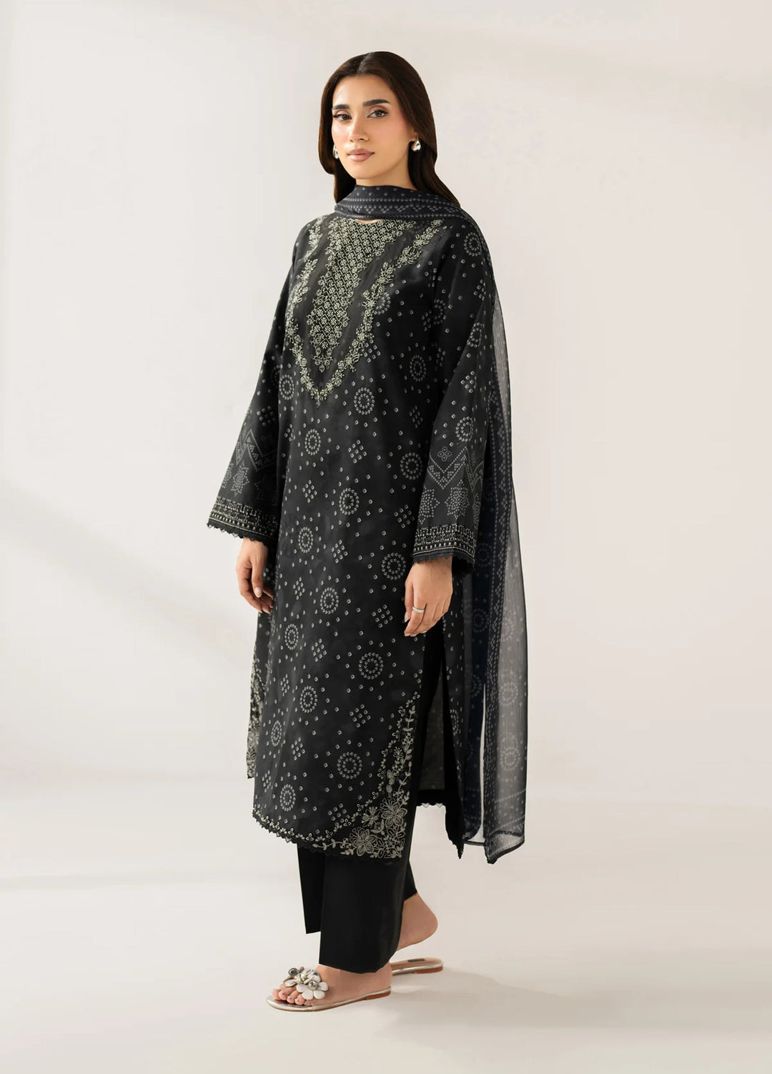 Le'essence by Xenia Formals Unstitched Embroidered Lawn 3 Piece Suit XE26UL D-01 Neara - Summer Collection
