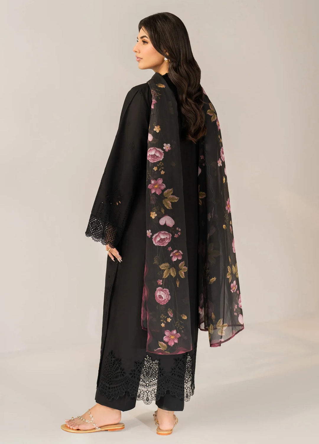 Layana by Xenia Formals Unstitched Embroidered Lawn 3 Piece Suit XE26ULL D-10 Saphie - Summer Collection