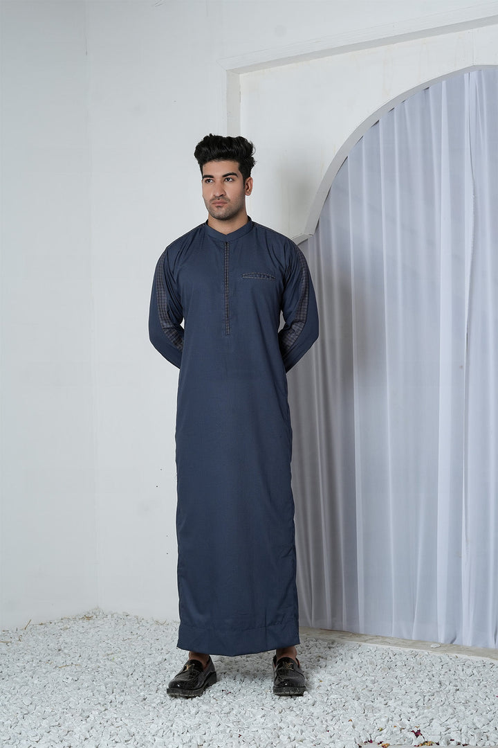 Royal Arabic Jubba by Edge Republic Mens RTW Solids Cotton Viscose 2 Piece Suit JB 001 Festive Collection