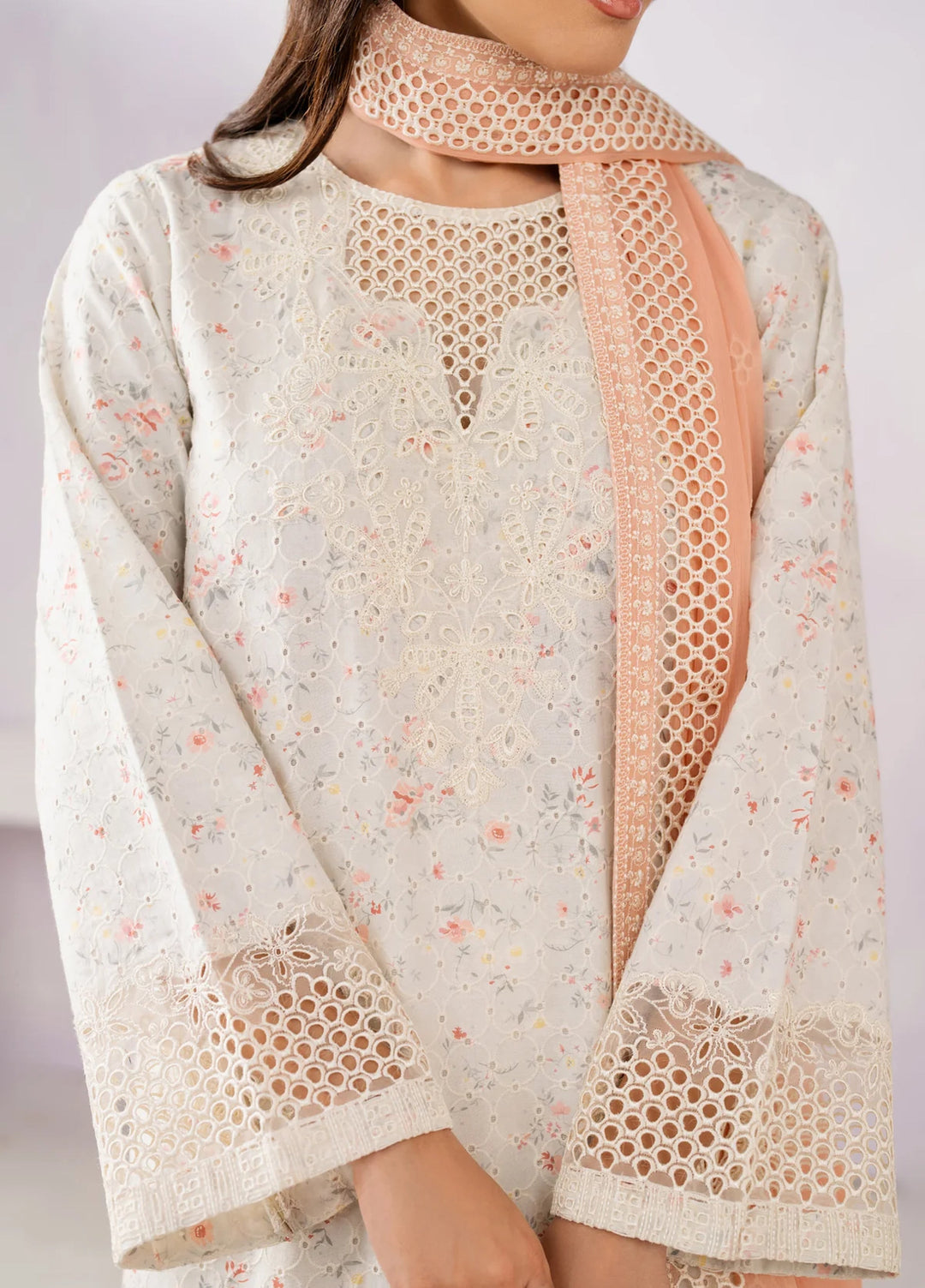 Le'essence by Xenia Formals Unstitched Embroidered Lawn 3 Piece Suit XE26UL D-10 Coraya - Summer Collection