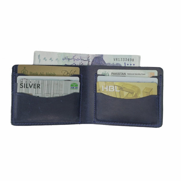 Vintage by Jild Mens Genuine Vintage Leather Wallet-BLUE BERRY S1 - Wallets Collection