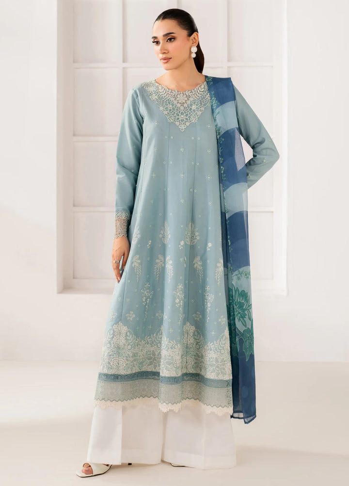 Le'essence by Xenia Formals Unstitched Embroidered Lawn 3 Piece Suit XE26UL D-04 Wylie - Summer Collection