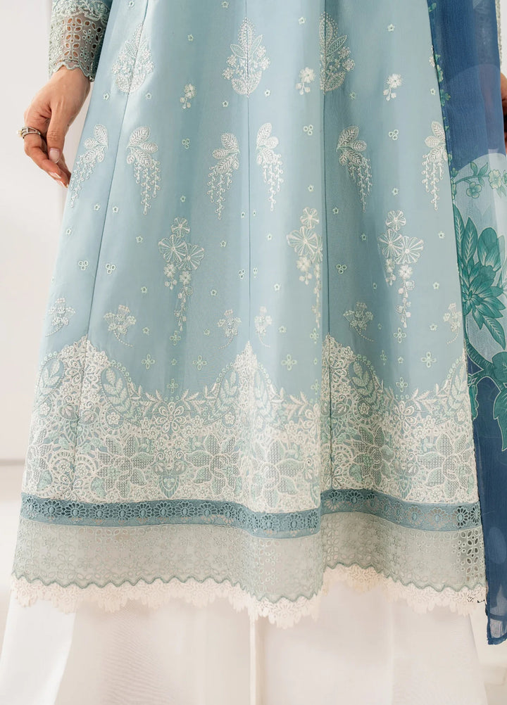 Le'essence by Xenia Formals Unstitched Embroidered Lawn 3 Piece Suit XE26UL D-04 Wylie - Summer Collection