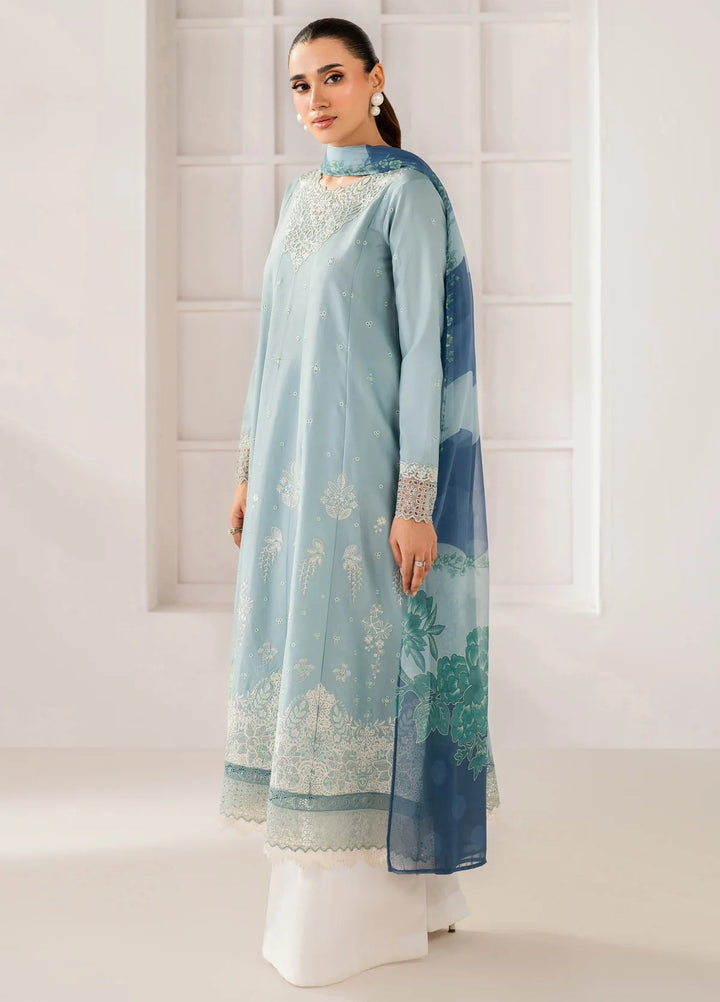 Le'essence by Xenia Formals Unstitched Embroidered Lawn 3 Piece Suit XE26UL D-04 Wylie - Summer Collection