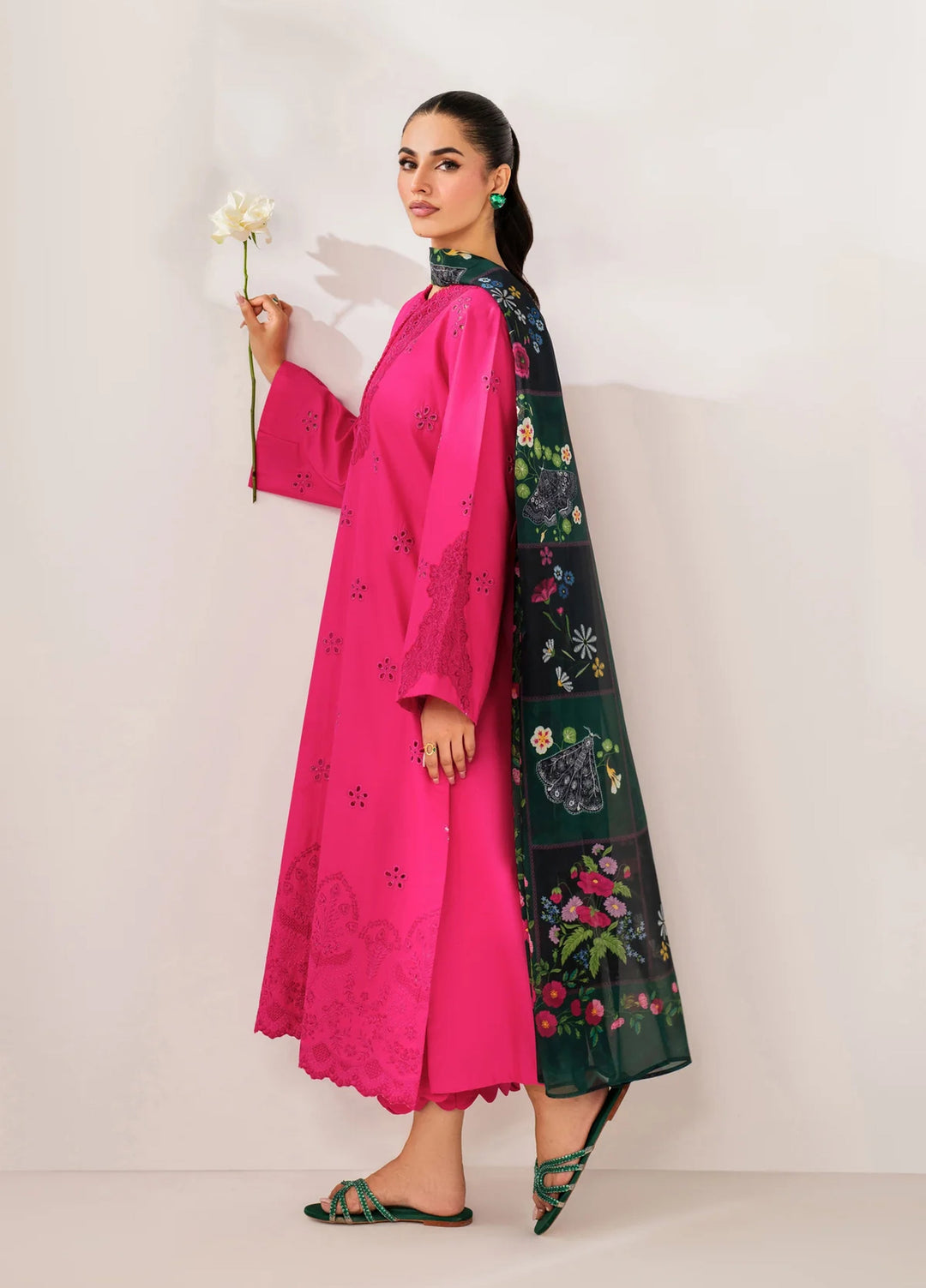 Le'essence by Xenia Formals Unstitched Embroidered Lawn 3 Piece Suit XE26UL D-05 Crizma - Summer Collection
