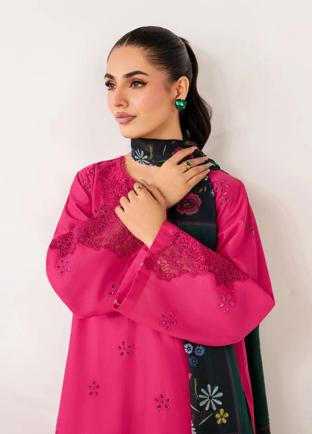 Le'essence by Xenia Formals Unstitched Embroidered Lawn 3 Piece Suit XE26UL D-05 Crizma - Summer Collection