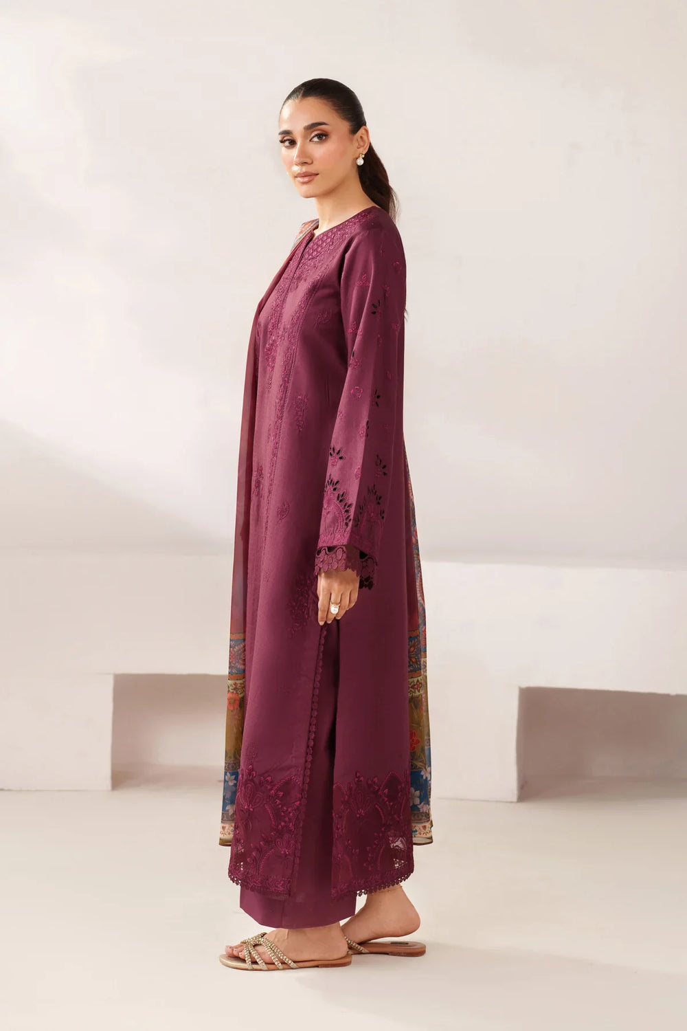 Le'essence by Xenia Formals Unstitched Embroidered Lawn 3 Piece Suit XE26UL D-02 Niha - Summer Collection