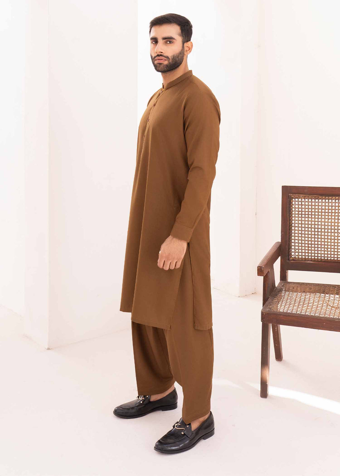Shaandar by Buraq Mens RTW Solids Wash N Wear 2 Piece Suit Zameer Casual Collection