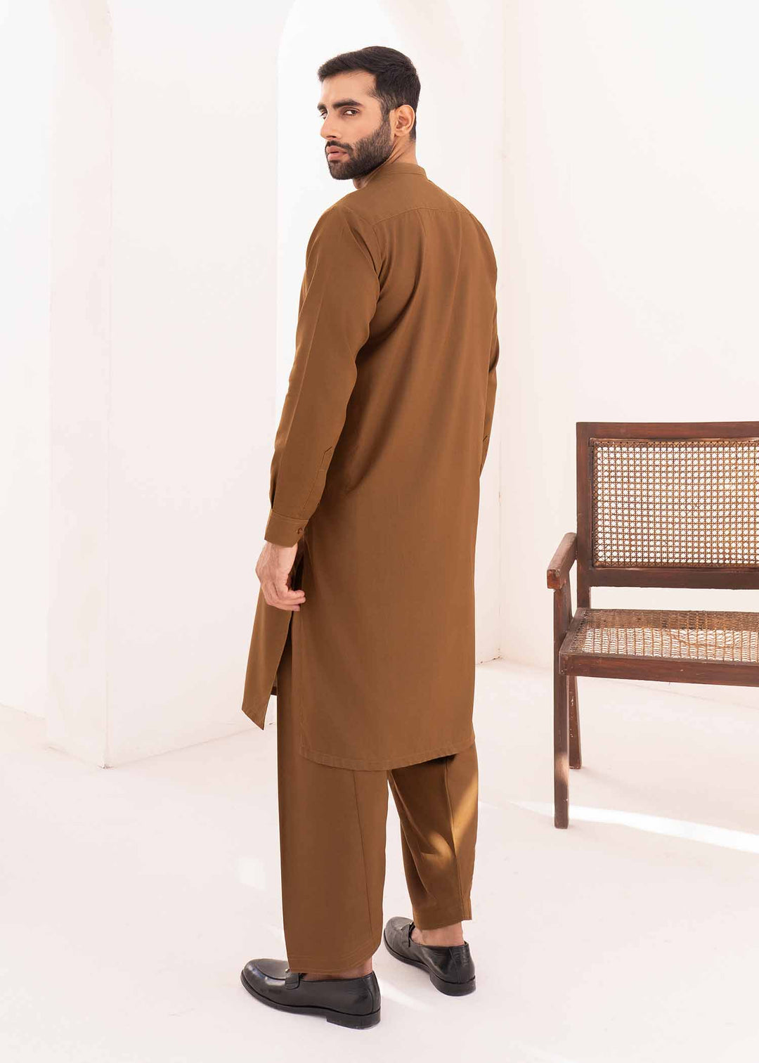 Shaandar by Buraq Mens RTW Solids Wash N Wear 2 Piece Suit Zameer Casual Collection